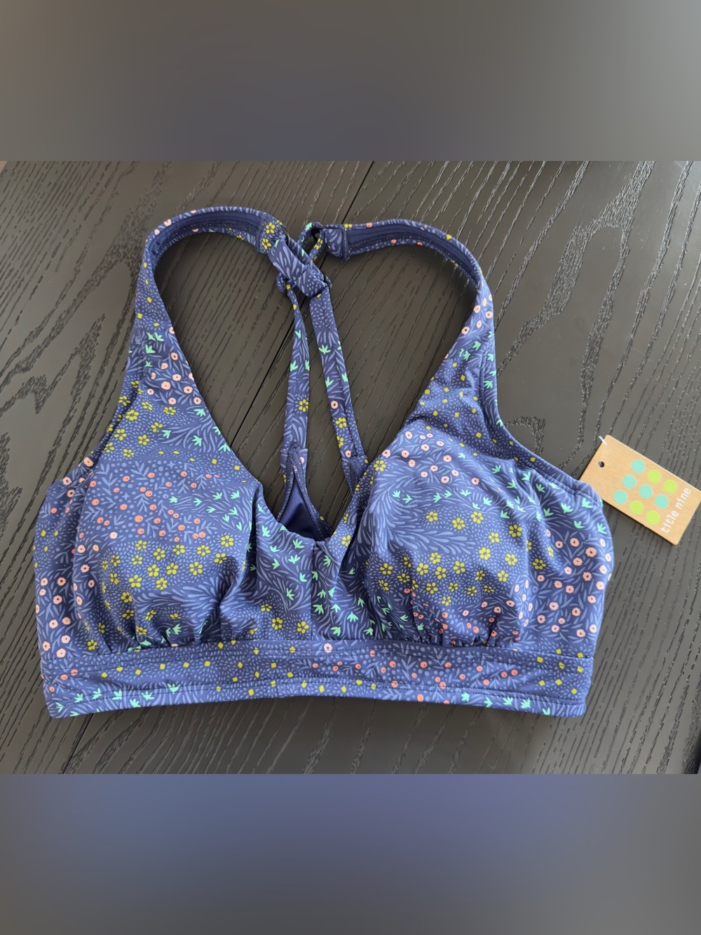 NWT Title Nine Phenom Alpen Bloom Underwire Bikini Top 32D